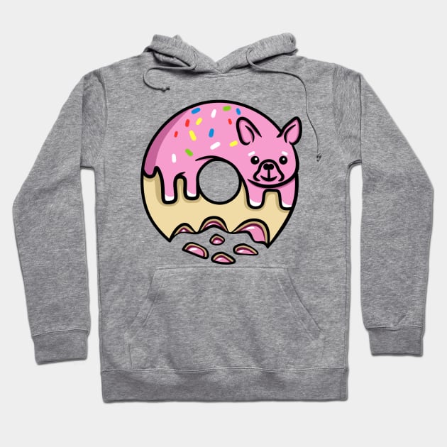 Strawberry donut dog Hoodie by HamsterOver